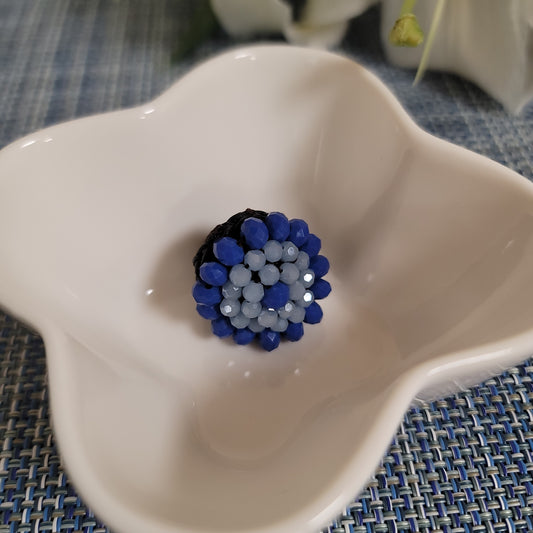 Handmade Floral Bead Rings – One of a Kind