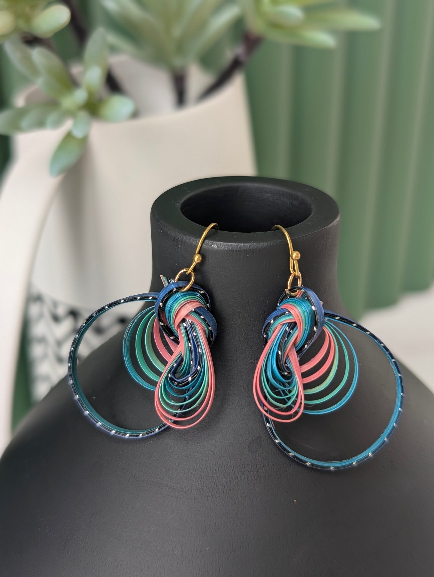 Ocean Swirl Boho Earrings