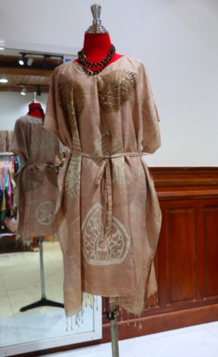 Handcrafted Mulberry Silk Kaftan