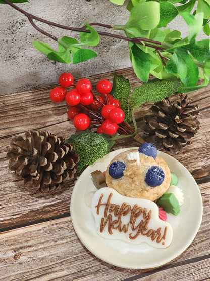 Mini Happy Blueberry Cupcakes
