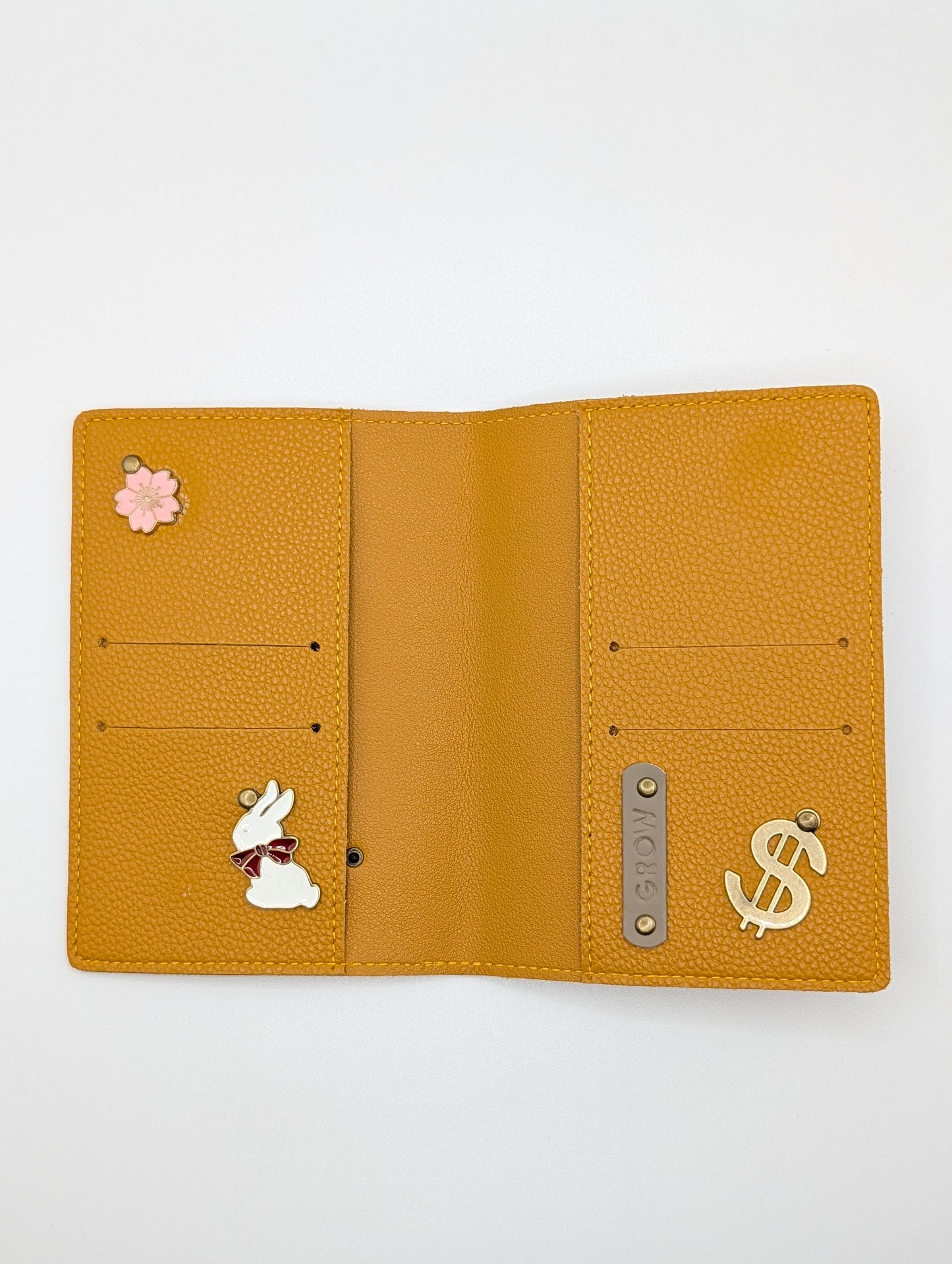 Yellow Mustard & Surprise Organizer/Passport Holder