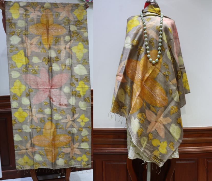 Hand-Dyed Mulberry Silk Scarf