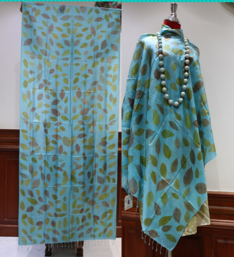 Hand-Dyed Mulberry Silk Scarf