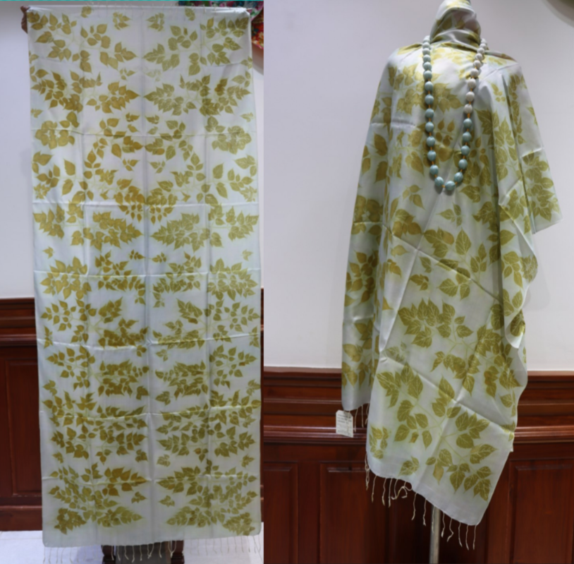 Hand-Dyed Mulberry Silk Scarf