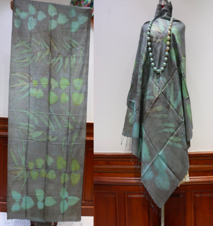 Hand-Dyed Mulberry Silk Scarf