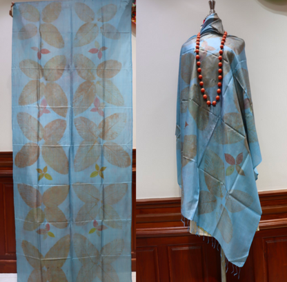 Hand-Dyed Mulberry Silk Scarf