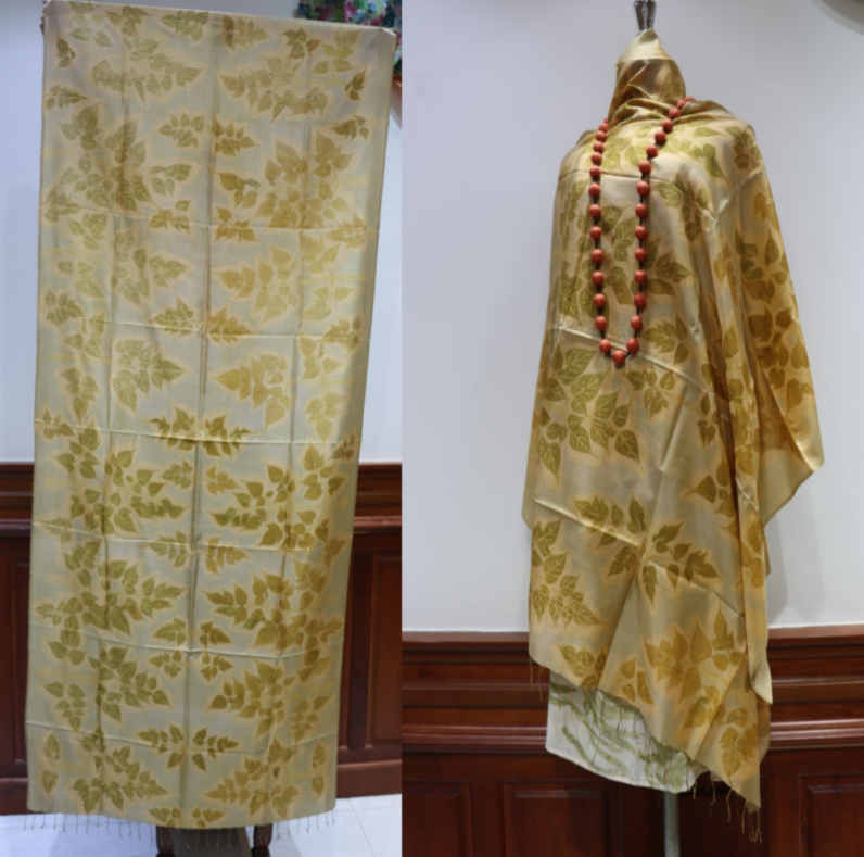 Hand-Dyed Mulberry Silk Scarf