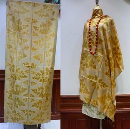 Hand-Dyed Mulberry Silk Scarf