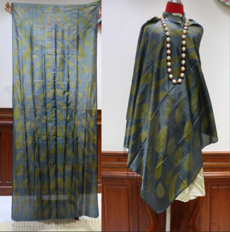 Hand-Dyed Mulberry Silk Scarf