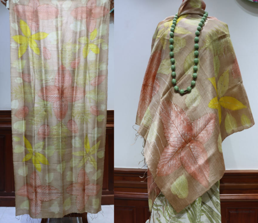 Hand-Dyed Mulberry Silk Scarf