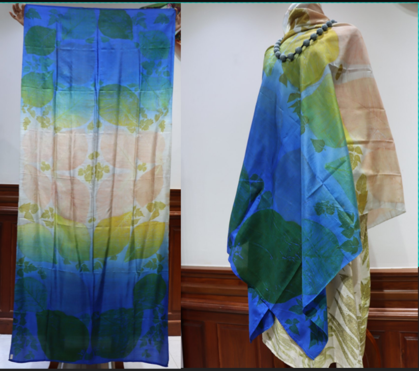 Hand-Dyed Mulberry Silk Scarf