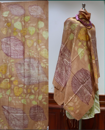 Hand-Dyed Mulberry Silk Scarf