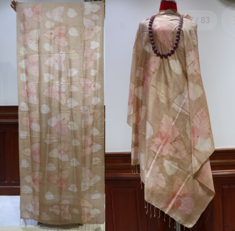 Hand-Dyed Mulberry Silk Scarf