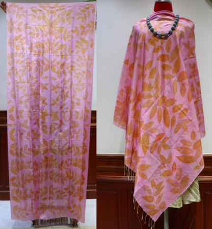 Hand-Dyed Mulberry Silk Scarf