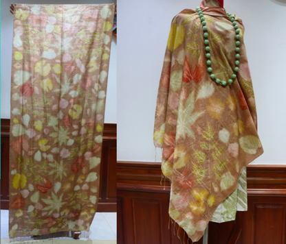 Hand-Dyed Mulberry Silk Scarf