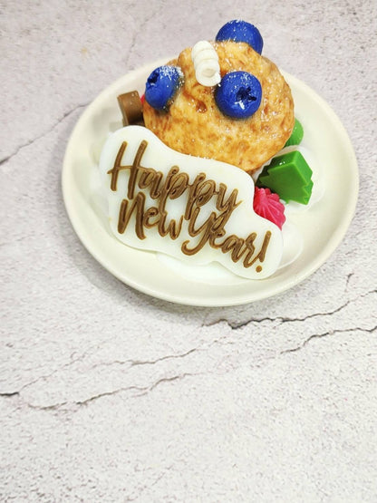 Mini Happy Blueberry Cupcakes