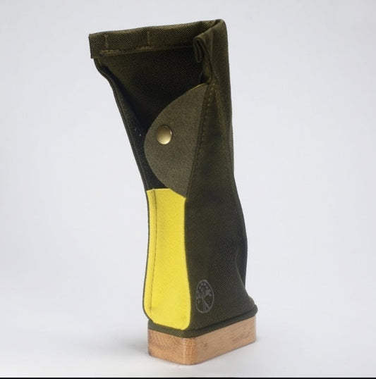 Khaki/Lime Wood Base Standing Case