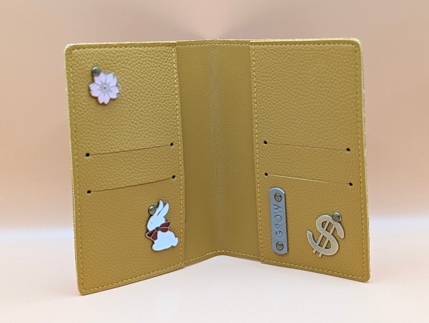 Yellow Mustard & Surprise Organizer/Passport Holder