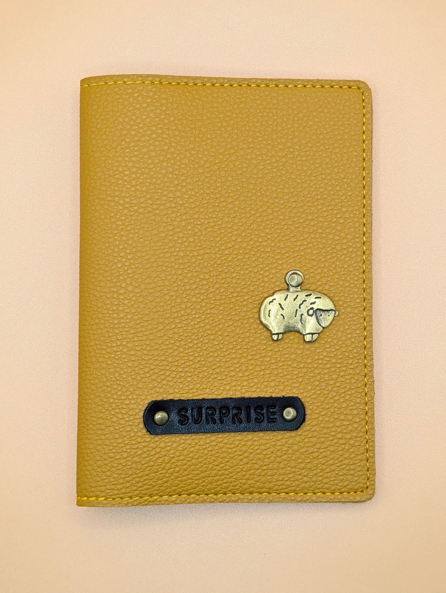 Yellow Mustard & Surprise Organizer/Passport Holder